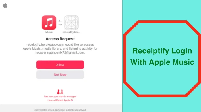 Login To Receiptify With Apple Music